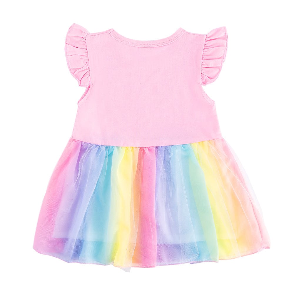 OUOZZZ Rainbow Baby Dress