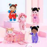 Poupée en peluche personnalisée (27 cm) et coffret cadeau en option