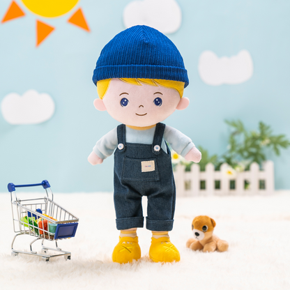 Personnalisée Poupée en Peluche pour Garçon aux Cheveux Blonds