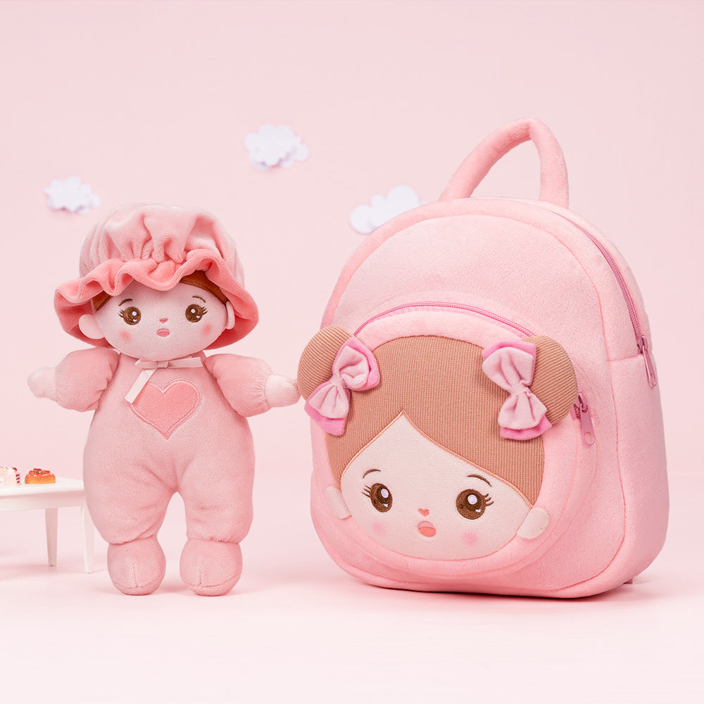 Mini Rose Personnalisée Poupée en Peluche avec Yeux Ouverts