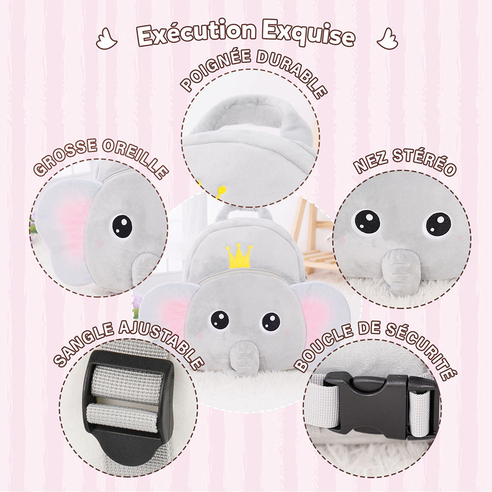 Personnalisée Sac à Dos en Peluche de Animal