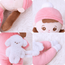 Charger l&#39;image dans la galerie, Mini Rose Personnalisée Poupée en Peluche avec Tresses