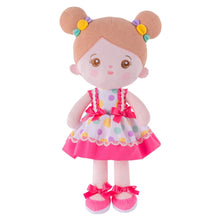 Charger l&#39;image dans la galerie, OUOZZZ Personalized Pink Polka Dot Skirt Plush Rag Baby Doll Only Doll