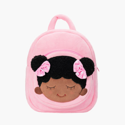 Teint Foncé Personnalisée Sac à Dos en Peluche Rose Dora