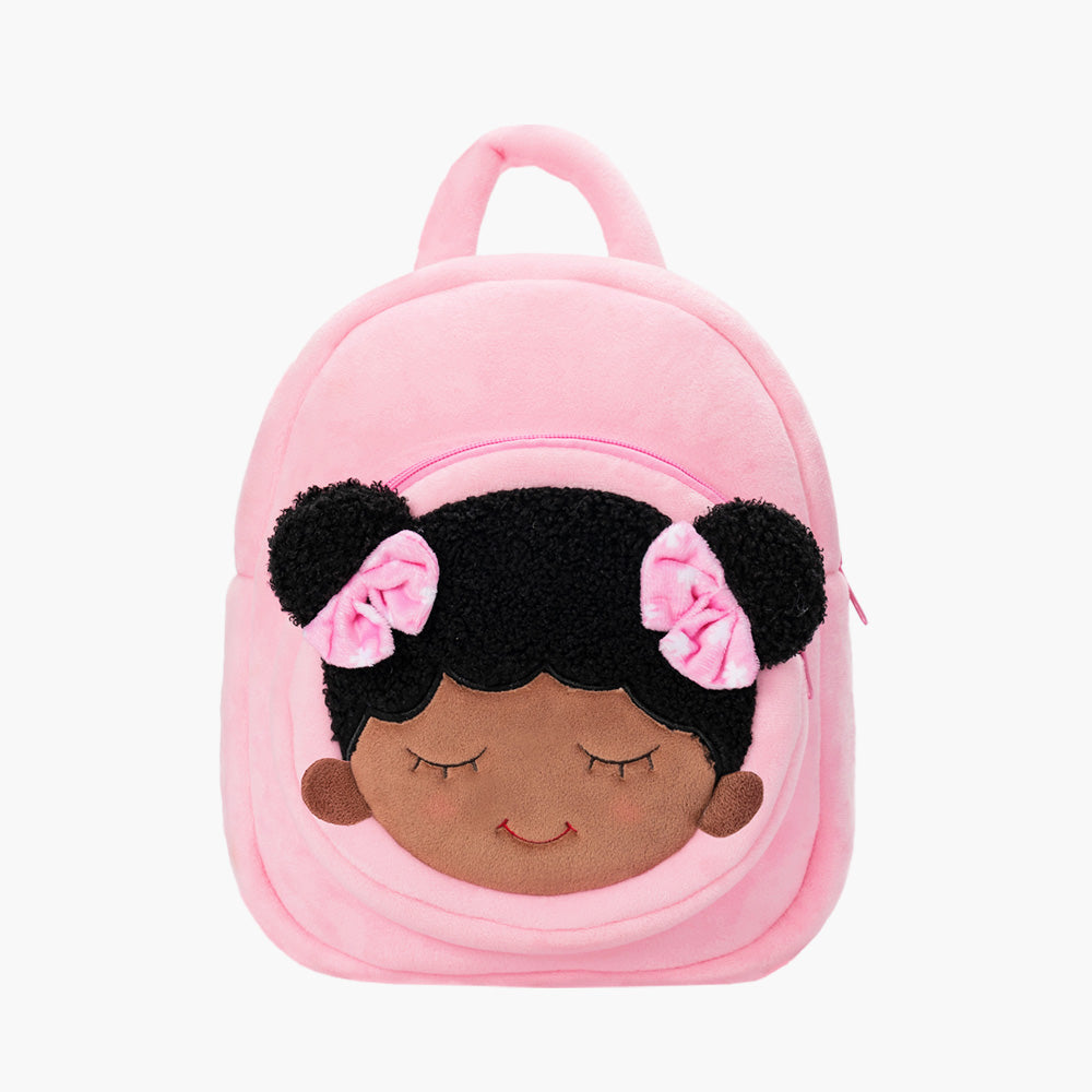 Teint Foncé Personnalisée Sac à Dos en Peluche Rose Dora