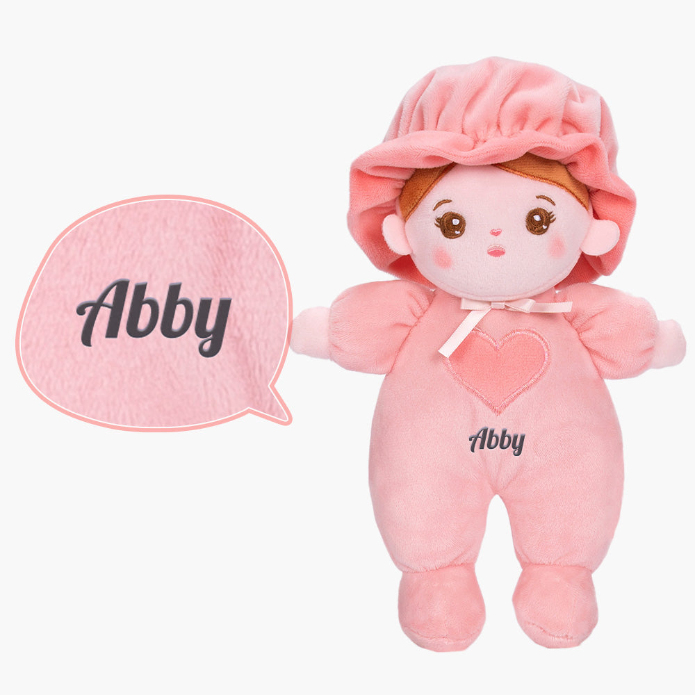 Poupée en peluche personnalisée (27 cm) et coffret cadeau en option