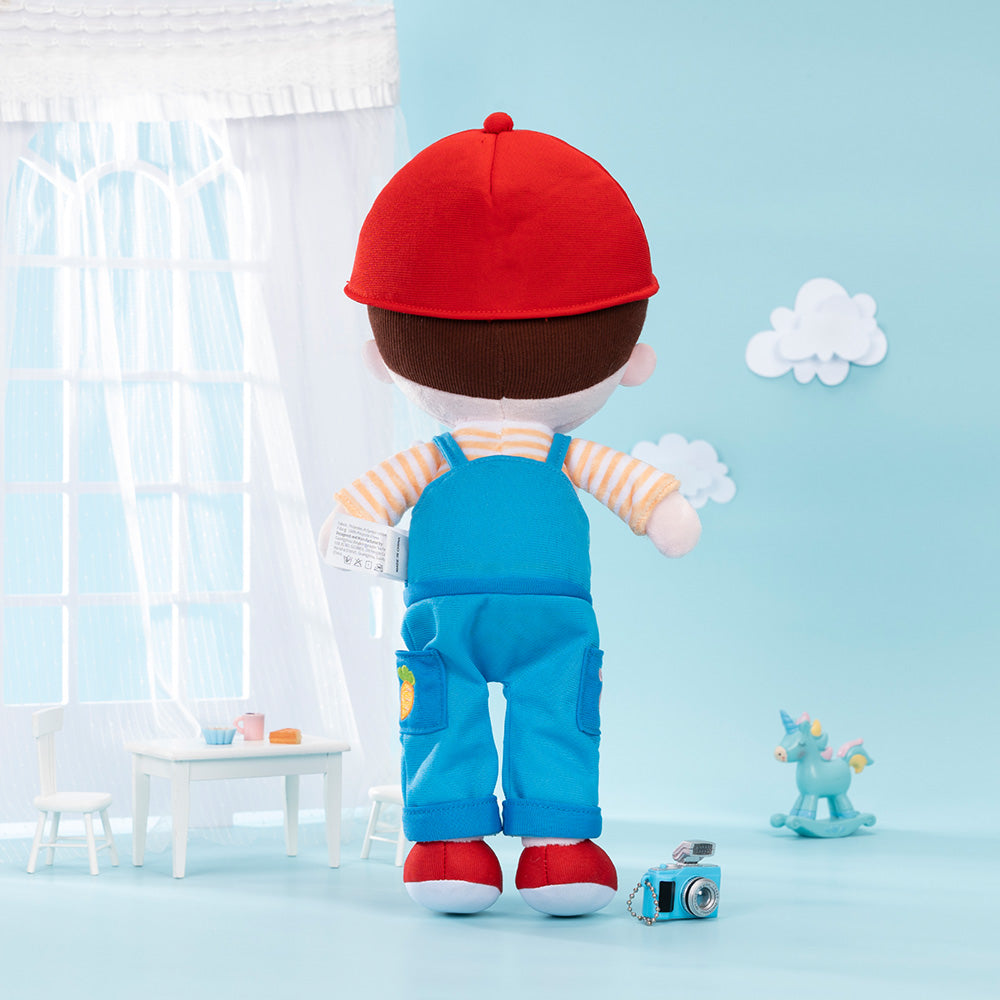 Personnalisée Poupée en Peluche pour Garçon en Salopette de Lapin