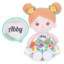 Charger l&#39;image dans la galerie, OUOZZZ Personalized Abby Sweet Girl Plush Doll - 8 Color Green Flora