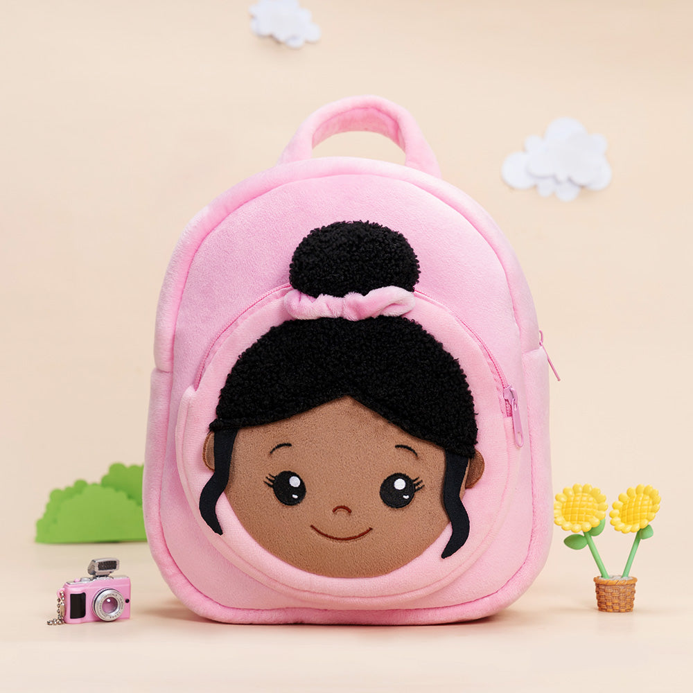 Teint Foncé Personnalisée Sac à Dos en Peluche Rose Nevaeh