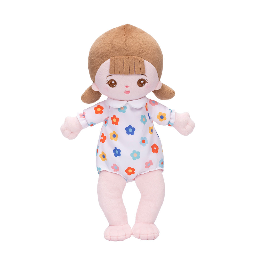 Mini Blanche Personnalisée Poupée en Peluche avec Vêtement Remplaçable