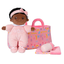 Charger l&#39;image dans la galerie, Mini Rose Teint Foncé Personnalisée Poupée en Peluche &amp; Ensemble-cadeau