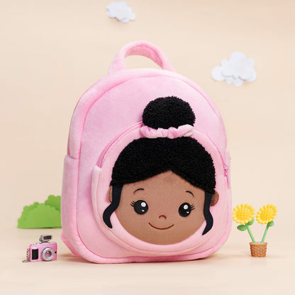 Teint Foncé Personnalisée Sac à Dos en Peluche Rose Nevaeh