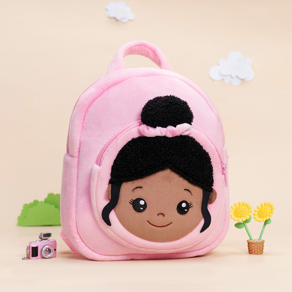 Teint Foncé Personnalisée Sac à Dos en Peluche Rose Nevaeh