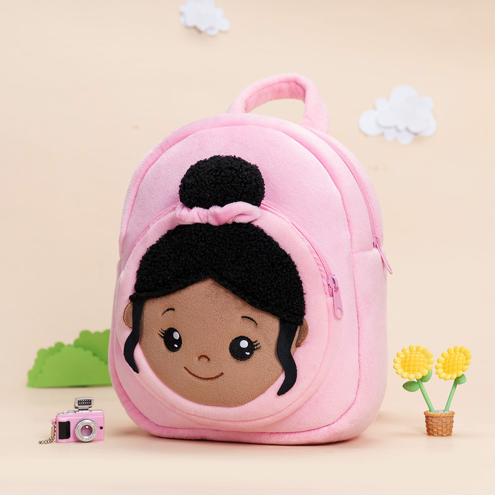 Teint Foncé Personnalisée Sac à Dos en Peluche Rose Nevaeh