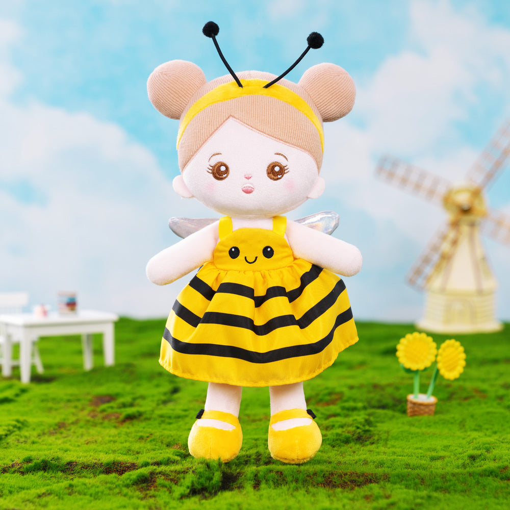 Personnalisée Poupée en Peluche avec Yeux Ouverts D'abeille