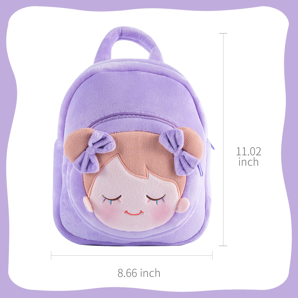 Iris Personnalisée Poupée en Peluche en Robe Violet Clair