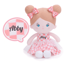 Charger l&#39;image dans la galerie, OUOZZZ Personalized Abby Sweet Girl Plush Doll Blue Eyes Girl