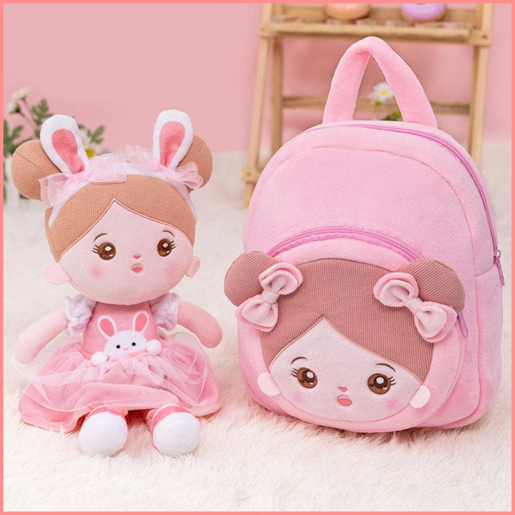 Poupée en Peluche Personnalisée en Lapin Rose（Le Forfait est Plus Favorable）