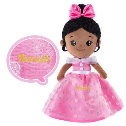 Poupée en Peluche Personnalisée Originale au Teint Foncé