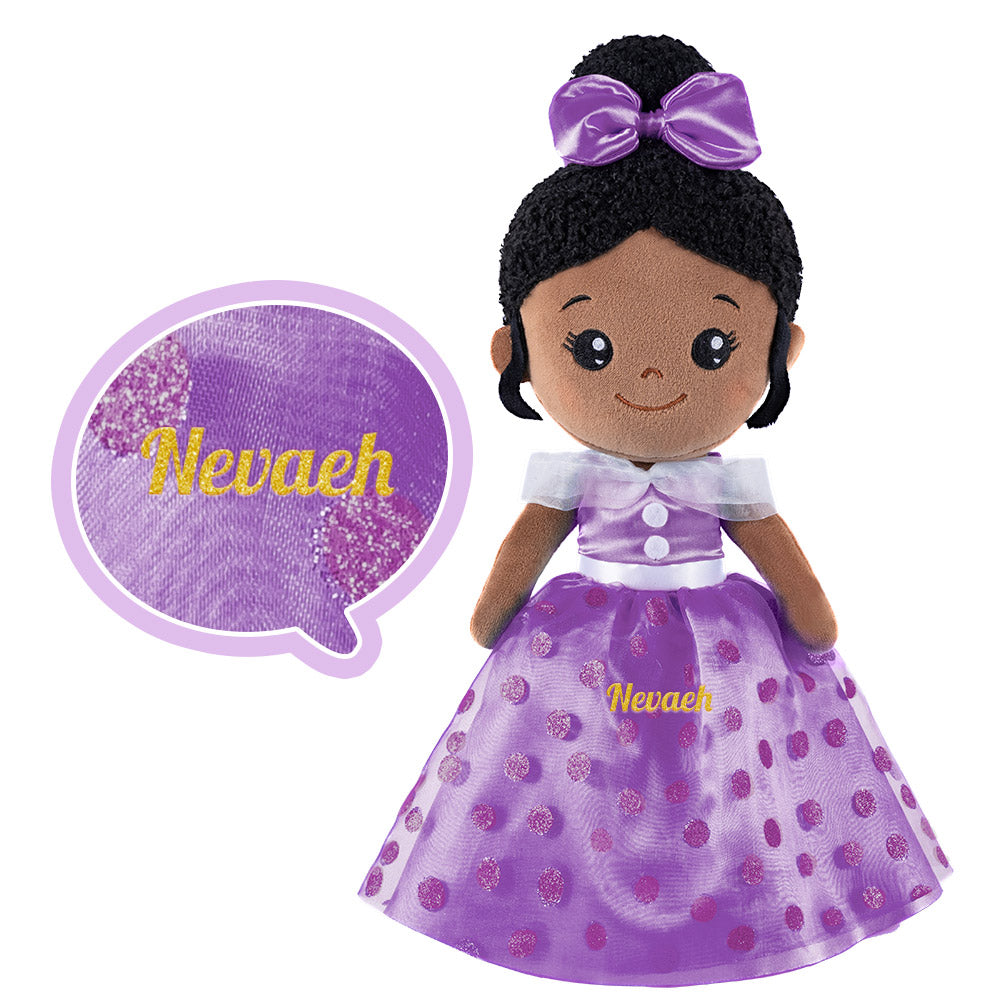 Poupée en Peluche Personnalisée Originale au Teint Foncé