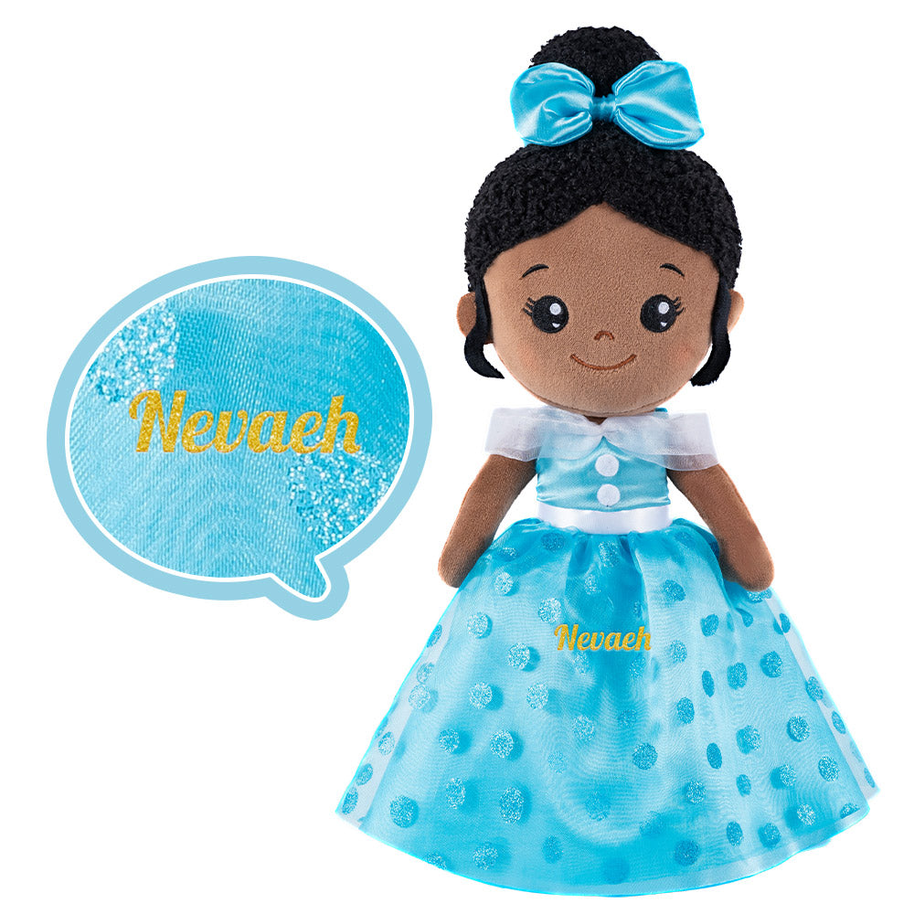 Poupée en Peluche Peau Foncée Personnalisée(Achetez-en 2 et Obtenez 15 % de Réduction)