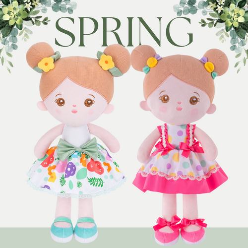 Personnalisée Poupée en Peluche de Fille de Printemps pour Bébé