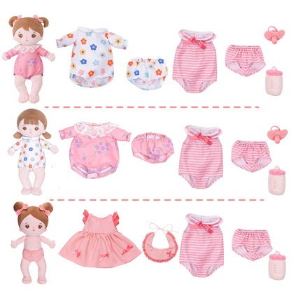 Poupée à Tenues Variables Personnalisées avec Berceau