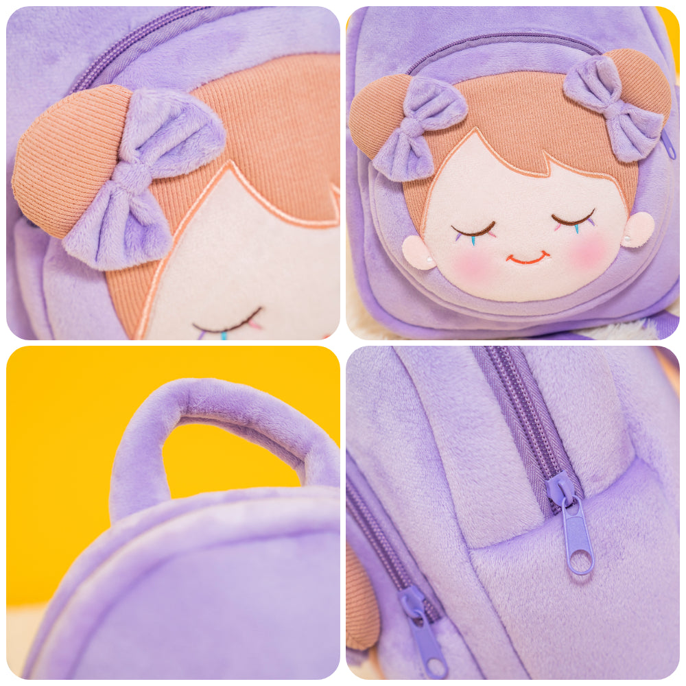 Personnalisée Sac à Dos en Peluche Violet