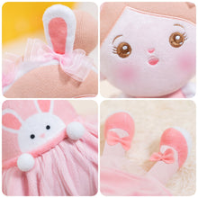 Charger l'image dans la galerie, Poupée en Peluche Personnalisée en Lapin Rose（Le Forfait est Plus Favorable）