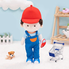 Charger l&#39;image dans la galerie, OUOZZZ Personalized Curly Hair &amp; Freckle Face Boy Doll